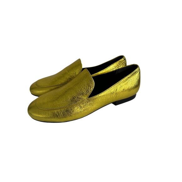 KENNETH COLE Women's Gold Metallic Loafers Flats Size 5.5 - Picture 3 of 9